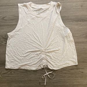 lululemon NWOT* Cinch Me Up Front Tank *Veil